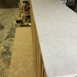 モルタル風＆木の融合　レジカウンター　受付カウンター　レジ台　オフィスカウンター 11枚目の画像