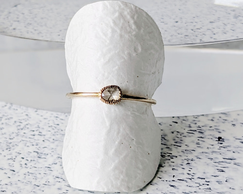 SALE/送料無料】一点物13号 K10YG 天然ダイヤモンドリング ご褒美