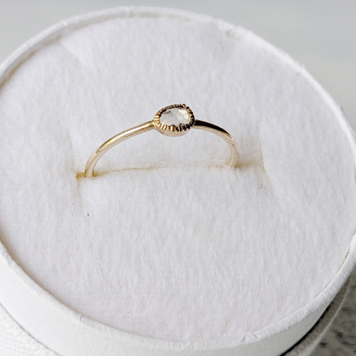 SALE/送料無料】一点物13号 K10YG 天然ダイヤモンドリング ご褒美