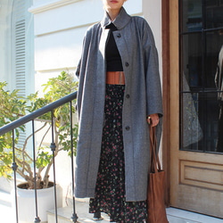 手編みモヘアロングカーディガン サーモンピンク ニット・セーター