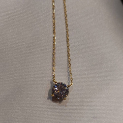 1ct モアサナイト　ラウンド 一粒　ネックレス　ゴールド　18k　ローズゴールド 20枚目の画像