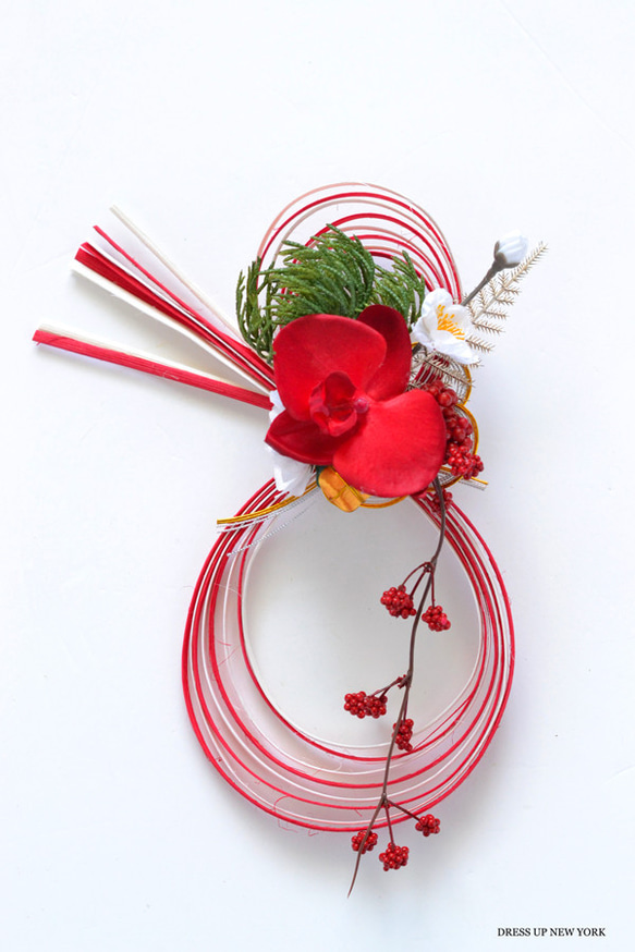 しめ縄 だるま(赤） 2枚目の画像