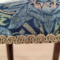 昭和スツール【張替未使用品】ウィリアムモリス・いちご泥棒 5枚目の画像