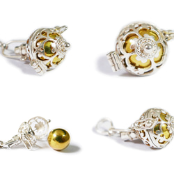 【即日配送】12月誕生日プレゼント★揺らすとシャラン♪癒しの音が鳴る♪願いを叶えるペンダント〔トルコ石×シルバー925〕 5枚目の画像