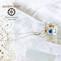 【即日配送】12月誕生日プレゼント★揺らすとシャラン♪癒しの音が鳴る♪願いを叶えるペンダント〔トルコ石×シルバー925〕 8枚目の画像