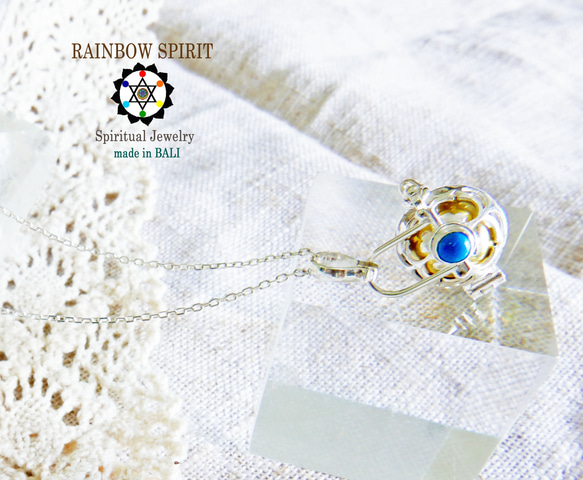 【即日配送】12月誕生日プレゼント★揺らすとシャラン♪癒しの音が鳴る♪願いを叶えるペンダント〔トルコ石×シルバー925〕 8枚目の画像