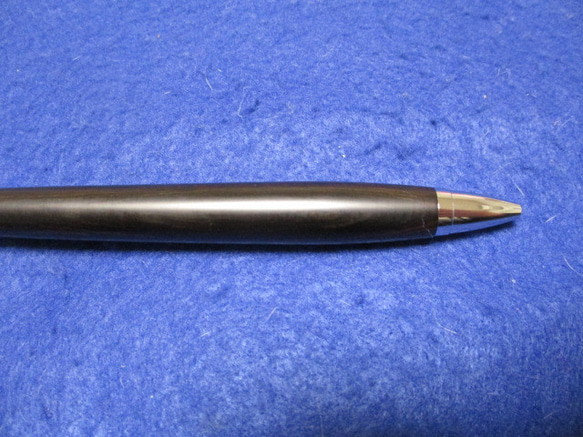 青黒檀　木地仕上げ　ワンピースタイプの木軸ボールペン(シャープペンシル)　 8枚目の画像