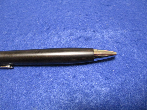 青黒檀　木地仕上げ　ワンピースタイプの木軸ボールペン(シャープペンシル)　 7枚目の画像