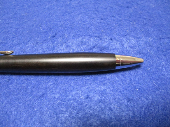 青黒檀　木地仕上げ　ワンピースタイプの木軸ボールペン(シャープペンシル)　 10枚目の画像