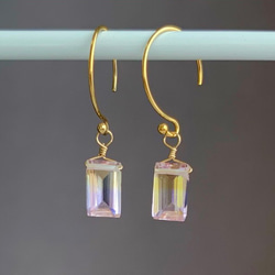 【天然石チャーム】アメトリン ファセットカットｍ 1個 14kgf/Silver925　ハンドメイド素材 3枚目の画像