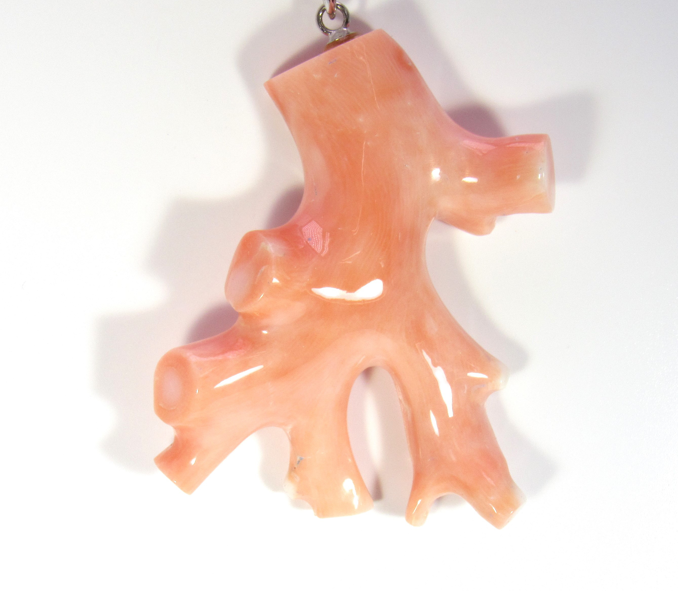 宝石珊瑚   ピンク枝　ネックレス　ペンダント　アクセサリー ・ジュエリ -  IMG-1550