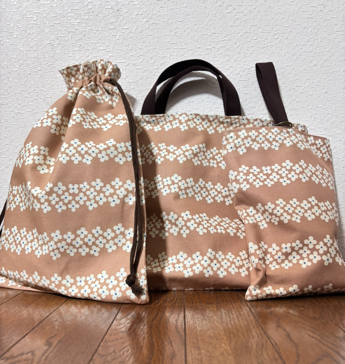 【入園入学】レッスンバッグ、お着替え袋、シューズ袋セット