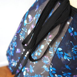 バレエ　ラップスカート[ナイトフラワー・ネイビー55-123] A183navynightflower 10枚目の画像