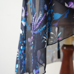 バレエ　ラップスカート[ナイトフラワー・ネイビー55-123] A183navynightflower 12枚目の画像