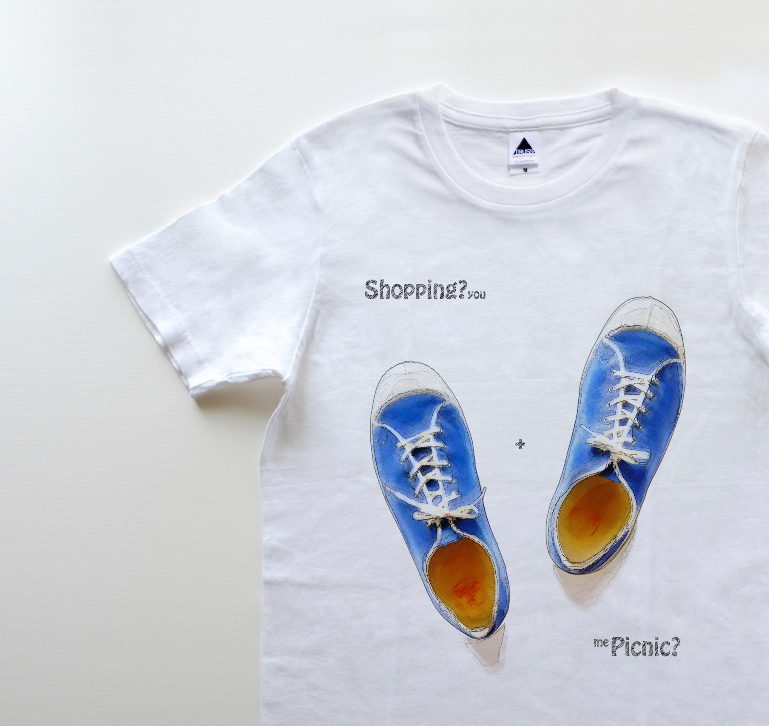 ◆◇ Blue syrups 5oz << 再販 >> Tシャツ　white（TRS-700）