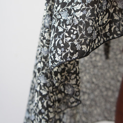 バレエ　ラップスカート[イングリッシュフラワー・ブラック64-119] A185englishflowerbBK 4枚目の画像