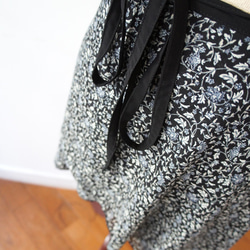 バレエ　ラップスカート[イングリッシュフラワー・ブラック64-119] A185englishflowerbBK 7枚目の画像