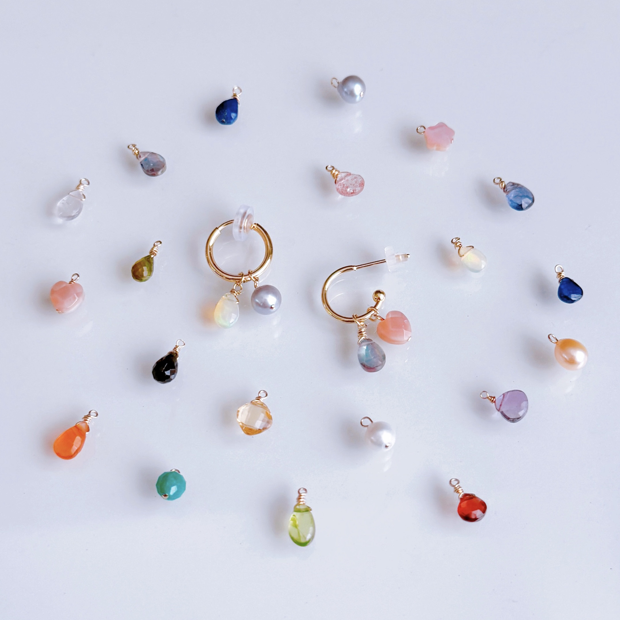 Creema限定新春福袋〈梅〉選べる20種 天然石 パール ピアス イヤリング ギフト 誕生日 クリスマス プレゼント