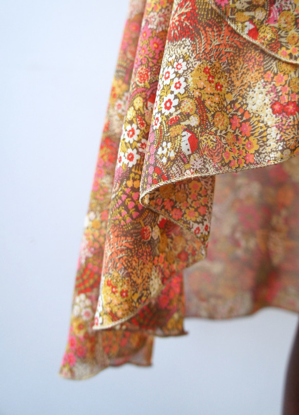 バレエ　ラップスカート[ハウス・レッド57-109] A186house red 10枚目の画像