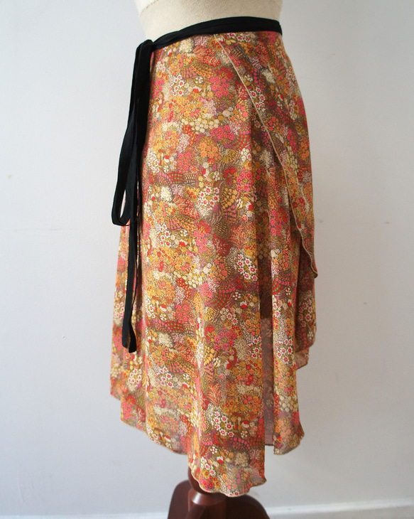 バレエ　ラップスカート[ハウス・レッド57-109] A186house red 9枚目の画像