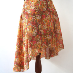 バレエ　ラップスカート[ハウス・レッド57-109] A186house red 2枚目の画像