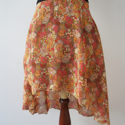 バレエ　ラップスカート[ハウス・レッド57-109] A186house red 4枚目の画像