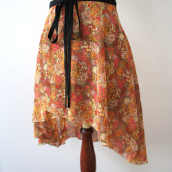 バレエ　ラップスカート[ハウス・レッド57-109] A186house red 1枚目の画像