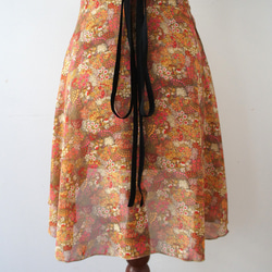 バレエ　ラップスカート[ハウス・レッド57-109] A186house red 6枚目の画像