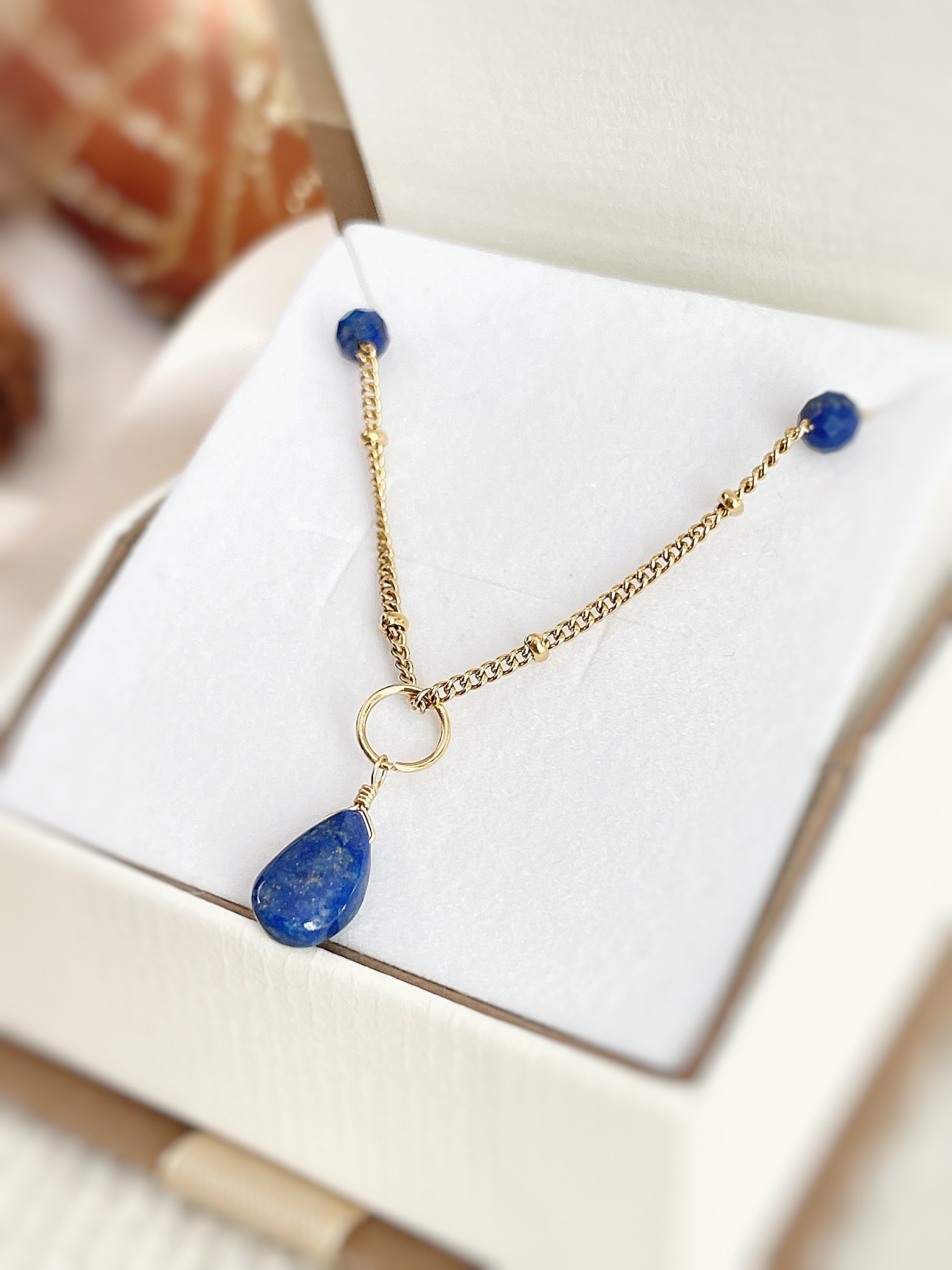 〈12月誕生石〉ラピスラズリの天然石ネックレス｜誕生日プレゼント・ギフトに 5,280円