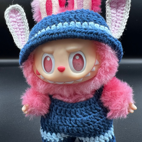 ラブブ服 17cmらぶぶ 服着せ替え labubu洋服ぬい服 2点セット