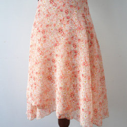 バレエ　ラップスカート[フラワー・ピンク67-126] A187flowerpink 3枚目の画像
