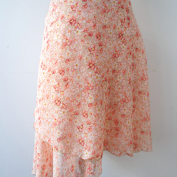バレエ　ラップスカート[フラワー・ピンク67-126] A187flowerpink 7枚目の画像