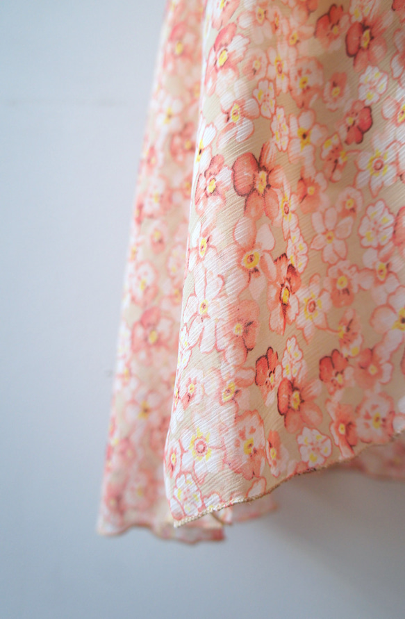 バレエ　ラップスカート[フラワー・ピンク67-126] A187flowerpink 4枚目の画像
