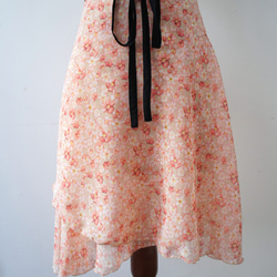 バレエ　ラップスカート[フラワー・ピンク67-126] A187flowerpink 9枚目の画像