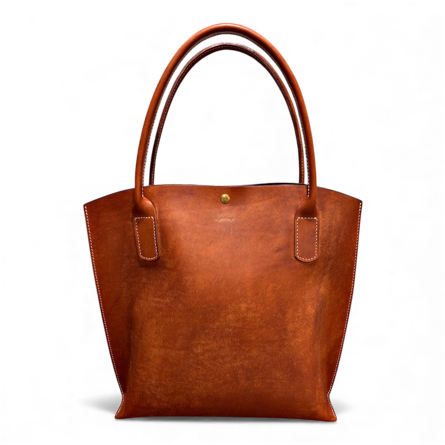 【受注製作】糸の色が選べる シンプルトートバッグ イタリアンレザー