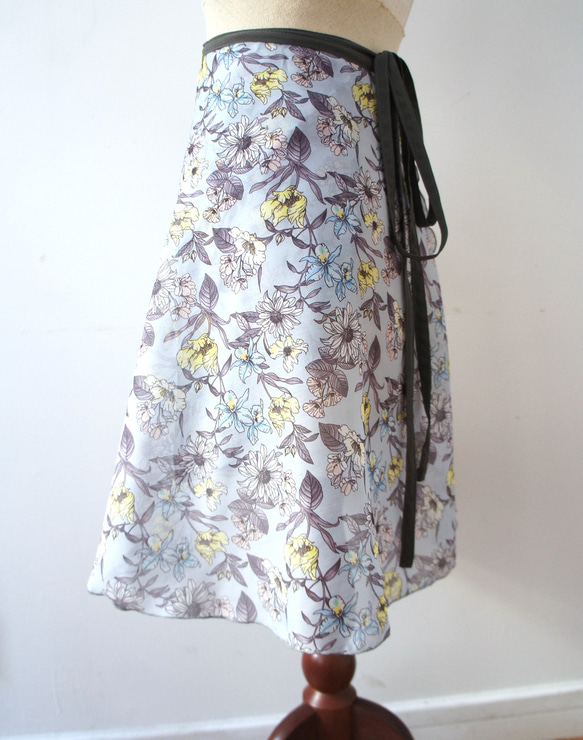 バレエ　ラップスカート[レスター・ブルー52-126] A181leicesterblue 3枚目の画像