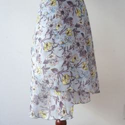 バレエ　ラップスカート[レスター・ブルー52-126] A181leicesterblue 9枚目の画像