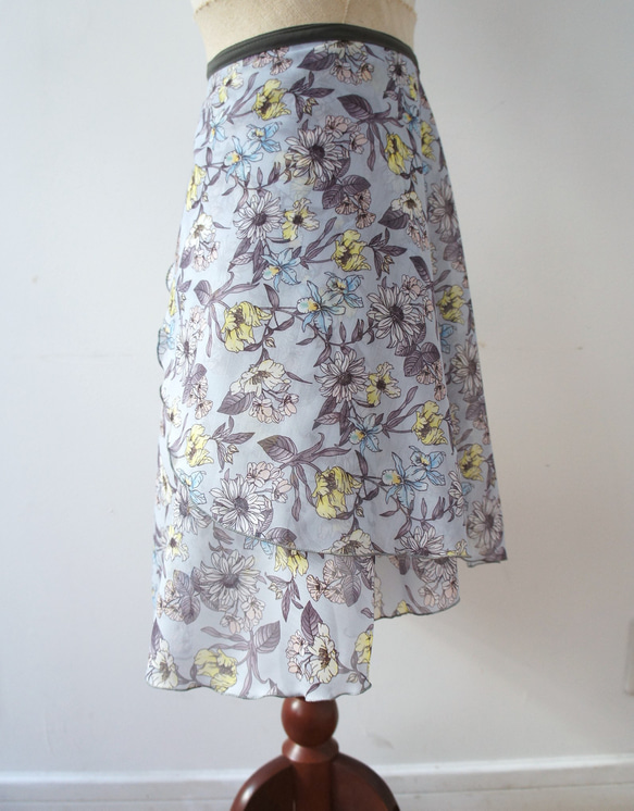 バレエ　ラップスカート[レスター・ブルー52-126] A181leicesterblue 9枚目の画像