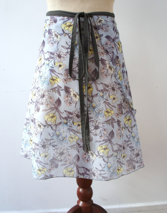 バレエ　ラップスカート[レスター・ブルー52-126] A181leicesterblue 6枚目の画像