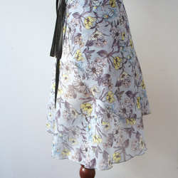 バレエ　ラップスカート[レスター・ブルー52-126] A181leicesterblue 7枚目の画像