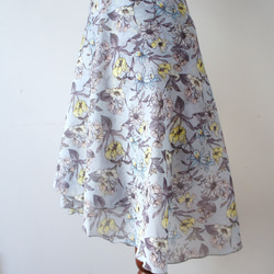 バレエ　ラップスカート[レスター・ブルー52-126] A181leicesterblue 5枚目の画像