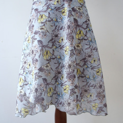 バレエ　ラップスカート[レスター・ブルー52-126] A181leicesterblue 4枚目の画像