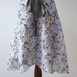 バレエ　ラップスカート[レスター・ブルー52-126] A181leicesterblue 1枚目の画像