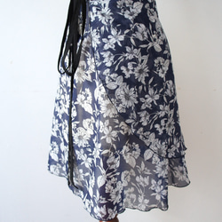 バレエ　ラップスカート[レスター・ネイビー52-126] A182leicesterNavy 6枚目の画像