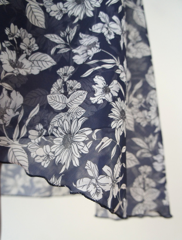 バレエ　ラップスカート[レスター・ネイビー52-126] A182leicesterNavy 3枚目の画像