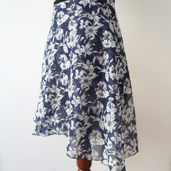 バレエ　ラップスカート[レスター・ネイビー52-126] A182leicesterNavy 7枚目の画像