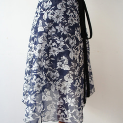 バレエ　ラップスカート[レスター・ネイビー52-126] A182leicesterNavy 9枚目の画像