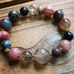 ◇緑瑪瑙龍神天珠＆ドラゴンアゲート（龍紋瑪瑙）のブレスレット⁡ 9000