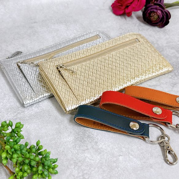 【送料無料】ウォレット＆キーホルダー　クリスマスギフトにもおすすめ　想いを届けるレザーギフトセット　選べるカラー 2枚目の画像