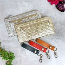 【送料無料】ウォレット＆キーホルダー　クリスマスギフトにもおすすめ　想いを届けるレザーギフトセット　選べるカラー 1枚目の画像